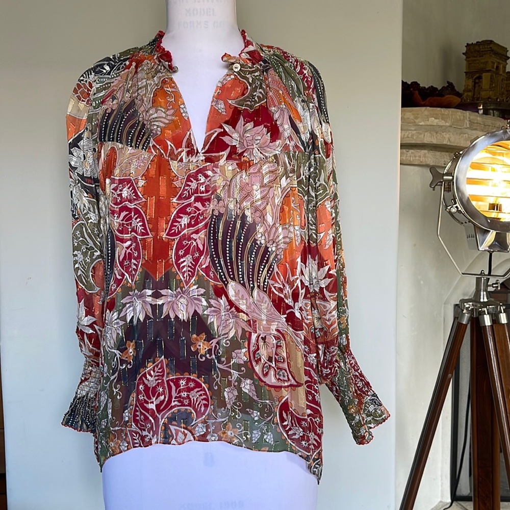 CHUFY Kan blouse Boho Multicolor Size Small
